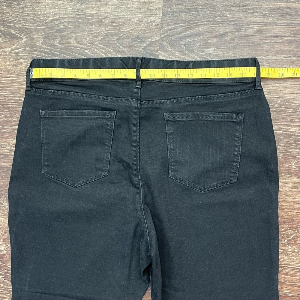 Gloria Vanderbilt Curvy Slim Black Stretch Denim Jeans, ‘All-Around Slim | Sz 18 - Picture 10 of 14